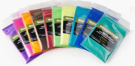 Pigment, Metallic, for Epoxy Resin Colouring, 'EcoPoxy', 10 x 5gm Sachets or 15gms Dispenser Bottles in 22 Colour Options