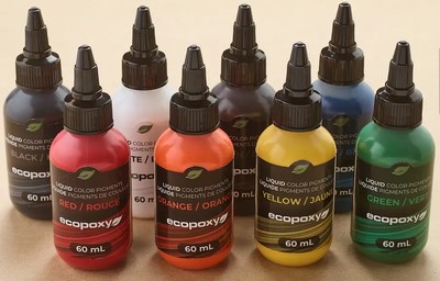 Pigment. Liquid, 'EcoPoxy', Sets Of 8 Colours or Individuals