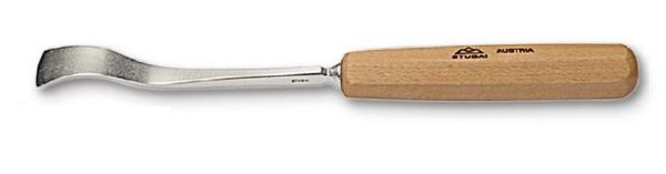 Chisel, Carving, Stubai 5534 Series, Short Bent, Right Skew, Sweep 4