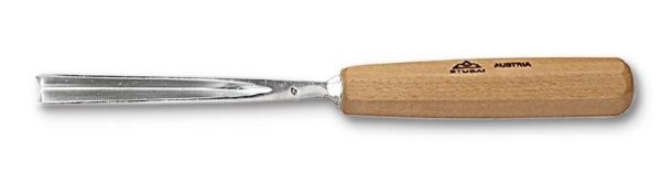 Chisel, Carving, Stubai 5545 Series, Straight 100 deg. V, Sweep 45