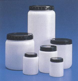 Jar, with Cap, High Density Polyethylene, #1563