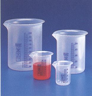 Beaker, Polypropylene, Graduated, Blue Graduations, #1821