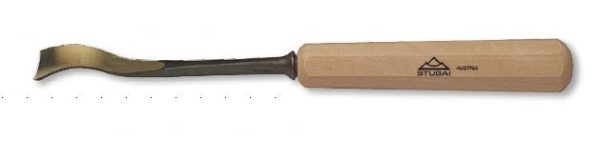 Chisel, Carving, Stubai 5236 Series, Short Back Bent, Reverse Flute,  Sweep 6