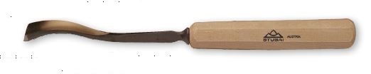 Chisel, Carving, Stubai 5238 Series, Short Back Bent, Reverse Flute, Sweep 8