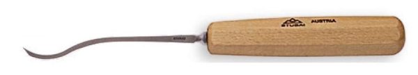 Chisel, Carving, Stubai 5524 Series, Short Bent, Left Skew, Sweep 4