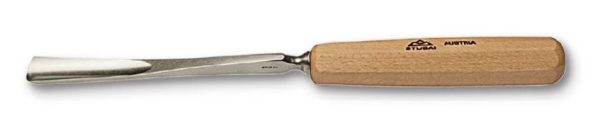 Chisel, Carving, Stubai 5510 Series, Straight, Fishtail Heavy Shaft, Short Flute, Sweep 8