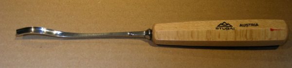 Chisel, Carving, Stubai 5538 Series, Short Back Bent, Sweep 8