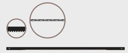 Blades, Scroll Saw, Pinned, 130mm — 20 tpi x 12 dozen