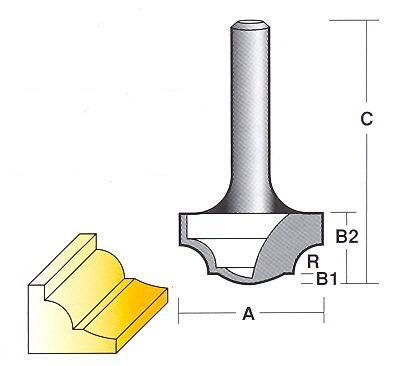 Bit, Router, Face Forming, TCT, Dual Flute, Traditional Classical Bit