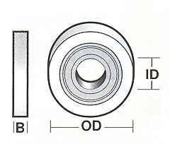 Bearing, Ball, Shielded, for Rebate Router Cutter